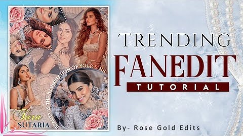 Picsart editing tutorial for fanpage || Aesthetic edit tutorial || Rose Gold Edits #fanpageedit