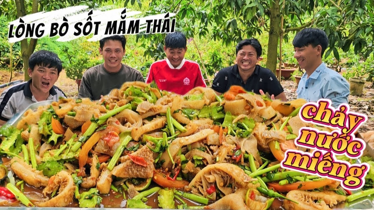 Lòng Bò Sốt Mắm Thái Gây N.g.h.i.ệ.n - Món Ngon Lai Rai Cùng Anh Em | Team Hoài Phong TV