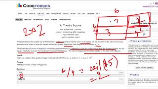 A. Theatre Square | Codeforces | A | Easy Problem | Competitive Programming