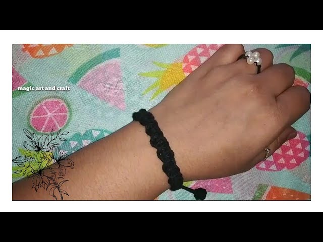Black THREAD HEART MEGNETIC DHAGA BRACELET, CASUAL, Size: Free Size at Rs  69 in New Delhi