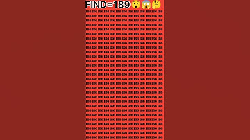 Find the different number just 5 second|#riddle#brainteaser#puzzle#number#i#illusion#magictrick#find