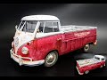 Volkswagen VW Type 2 PickUp Truck 1/24 Scale Model Build How to Assemble Paint Weather Fade Rust