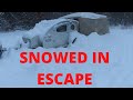 SNOWED IN ESCAPE Teardrop Trailer Propex HS2000 Vistabule