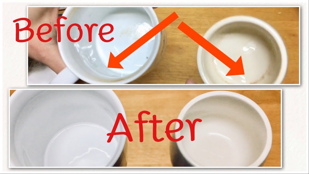 คราบกาแฟ  Update  วิธีทำความสะอาดแก้วกาแฟคราบฝังลึก  How to Remove Tea and Coffee  stains From Mugs