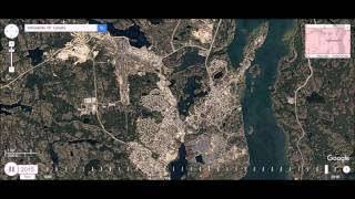 Yellowknife NWT - Urban Sprawl Time Lapse
