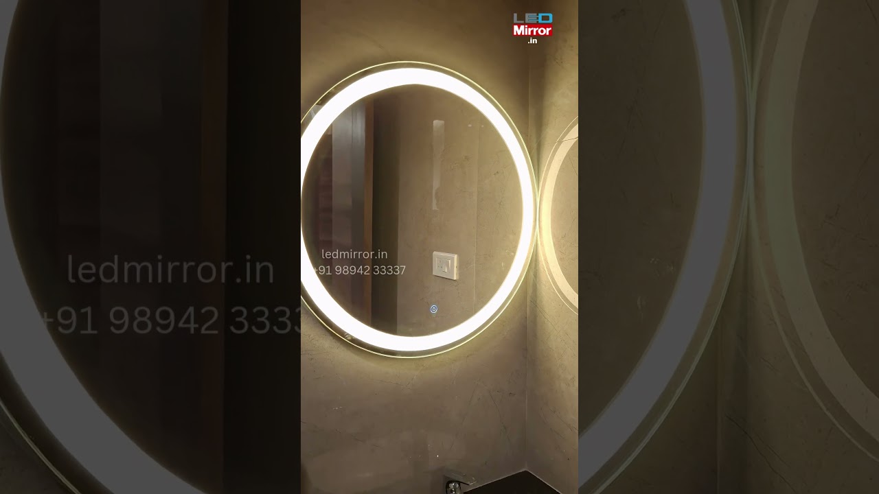 "Stylish Spherical LED Bathroom Mirror | Premium LED Mirrors by LEDMirror.in" 