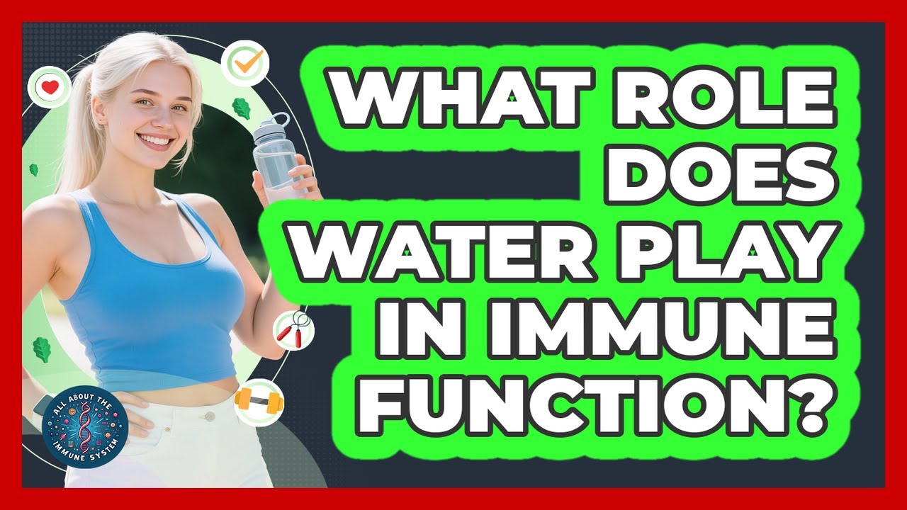 What Role Does Water Play In Immune Function?