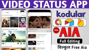 Free Aia | Video Status  App Aia Free | Kodular | Video Status App Aia