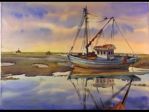 painting a boat