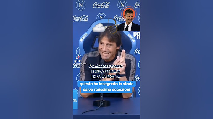 ⚽️Conte in conferenza: Frecciatina a Thiago MOTTA 🏹💙#conte #sscnapoli