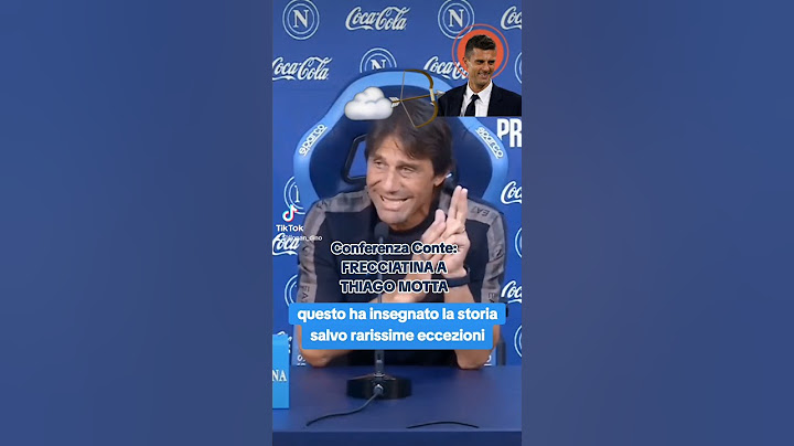 ⚽️Conte in conferenza: Frecciatina a Thiago MOTTA 🏹💙#conte #sscnapoli
