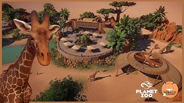 Building a Habitat for Giraffes and Twiga Terrace Restaurant! | Ep. 3 | Speed Build | Planet Zoo 🦒 |