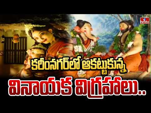 కరీంనగర్‌లో ఆకట్టుకున్న వినాయక విగ్రహాలు.. | Karimnagar | hmtv - HMTVNEWS