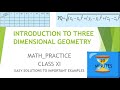 Three dimensional geometry class11Maths One shot 3d geometry distance formula octants JEE mains