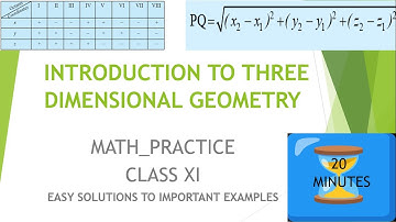 Three dimensional geometry class11Maths One shot 3d geometry distance formula octants JEE mains