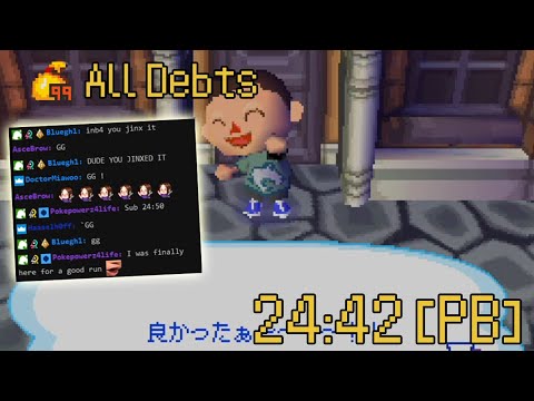 Animal Crossing Wild World All Debts Speedrun In 24:42 [Former WR]