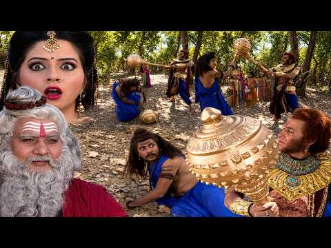 Bali, under the guise of wisdom, defeated Rahu in the dense forest! Rahu fled for his life. Jay B...