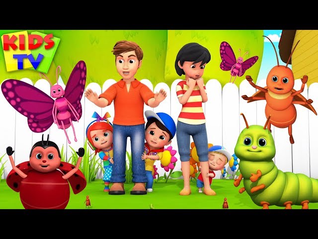 Bugs Song | Preschool Nursery Rhymes u0026 Kindergarten Songs | Junior Squad Cartoons | kids tv class=