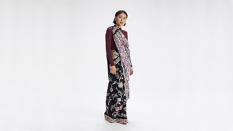 How To Drape a Sari: No. 32 Parsi Drape - Gujarat, India