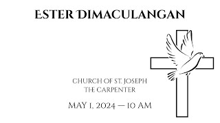 Ester Dimaculangan Funeral - May 1, 2024