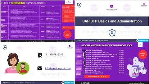 Best SAP BTP Training 2025 - Day 1 | IAM, IPS, IAG, IAS Security | Free Workshop by Mentors Pool