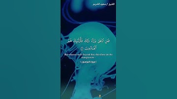 تلاوة قصيرة من سورة المؤمنون بصوت الشيخ سعود الشريم #المصحف #القرآن #سعود_الشريم #سورة_المؤمنون