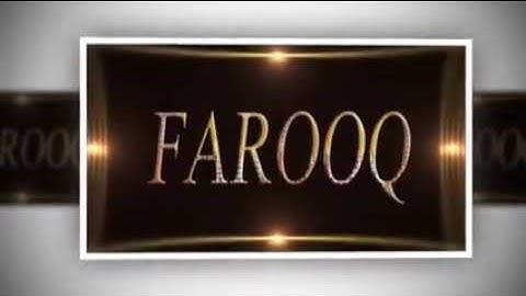 Farooq name status video