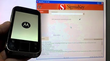 Unlock Motorola Flipside MB508 with Sigma