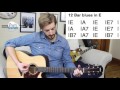 Blues Guitar Tutorial for Beginners  - 12 Bar blues in E (Level 7 #6)