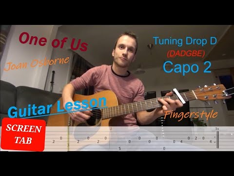 (Tuto / How to play ?) Joan Osborne - One Of Us (Fingerstyle - Guitar Lesson with TAB)