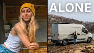 Stealth Camping ALONE  Solo Female Van Life ... Scary?