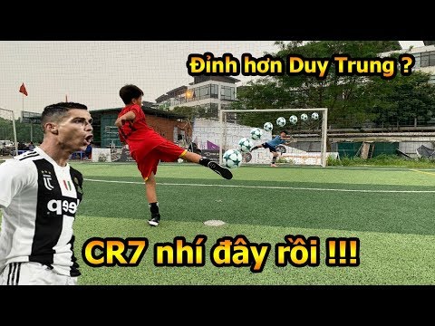 Thử Thách Bóng Đá với Ronaldo nhí Việt Nam kỹ thuật sút bóng và skills khiến Đỗ Kim Phúc bất ngờ