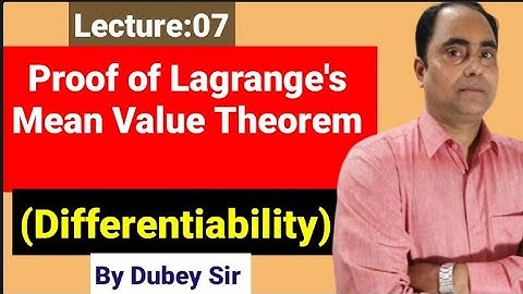 #LangrangeMeanValueTheorem#ProffOfMeanValueTheorem#csirnetmath #iitjam #dkmathtutorial #dubeysir