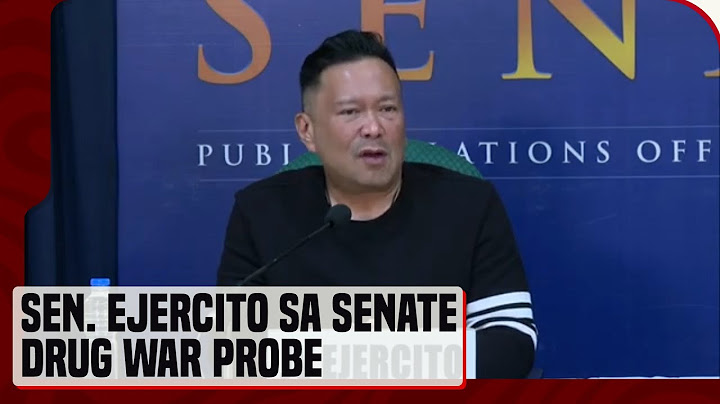 Sen. JV Ejercito sa Senate drug war probe: I think we can cut it short