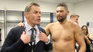 'COME HERE LAD' - TONY BELLEW & JAMIE CARRAGHER DISCUSS WIN OVER DAVID HAYE IN DRESSING ROOM