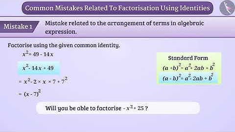 Factorisation using identities | Part 3/3 | English | Class 8