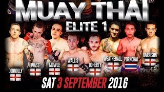 Lloyd Wilser Vs Paul Connolly Muay Thai Elite 1