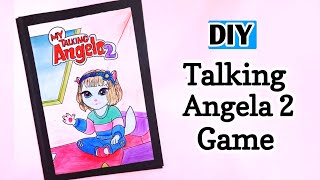 My Talking Angela 2 paper Quiet book / DIY my talking tom paper game / diy paper game / paper craft