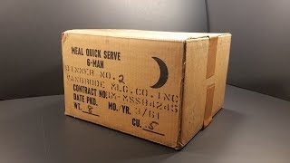 1961 Meal Quick Serve 6 Man Mre 7,200 Calorie Prototype Ration Review Meal Ready To Eat Testing