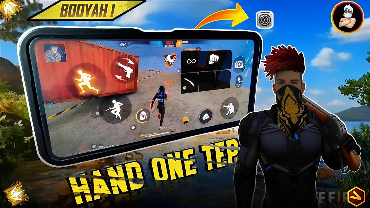 HAND ONE TEP 🤯 VIDEO FREE FIRE MAX 💯 ONE HAND GAMING 💪 POCO X5 📱M887 ...