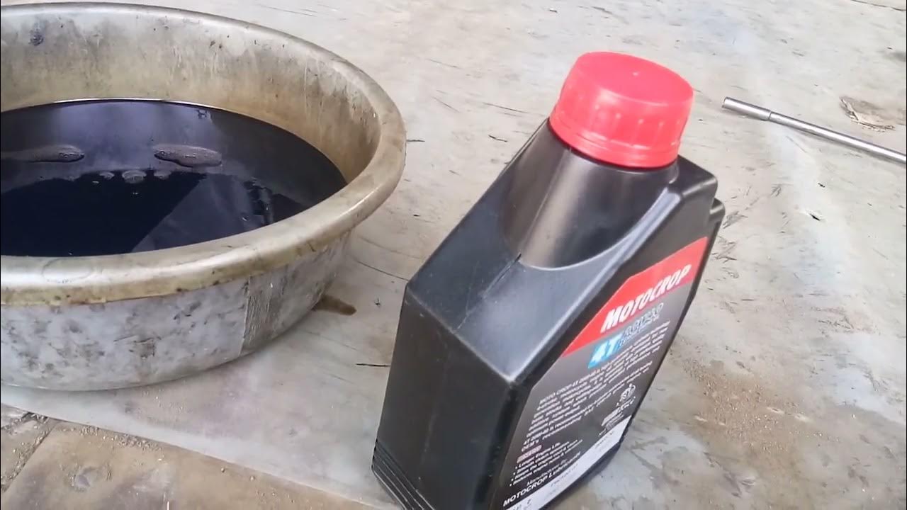Honda activa engine oil change - YouTube