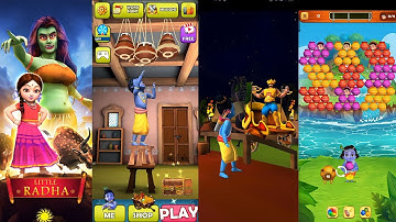 Little Radha vs little Krishna vs little ram vs Krishna Makhan Masti - Liluegameplay walkthrough