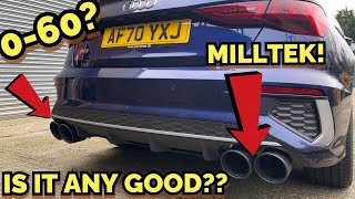 1000 Miles in my BRAND New Audi S3 2021 + MILLTEK Exhaust!