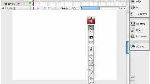 Flash Tools: Tool Bar