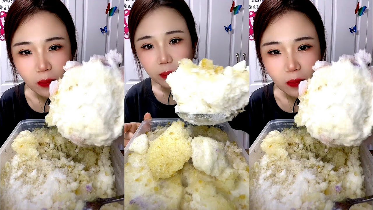 ASMR SHAVED ICE EATING YY (kuaishou id YY910509)