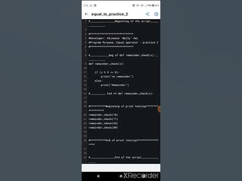 Python: Equal to + remainder practice 🥪, 1 parameter #pceptutor # ...