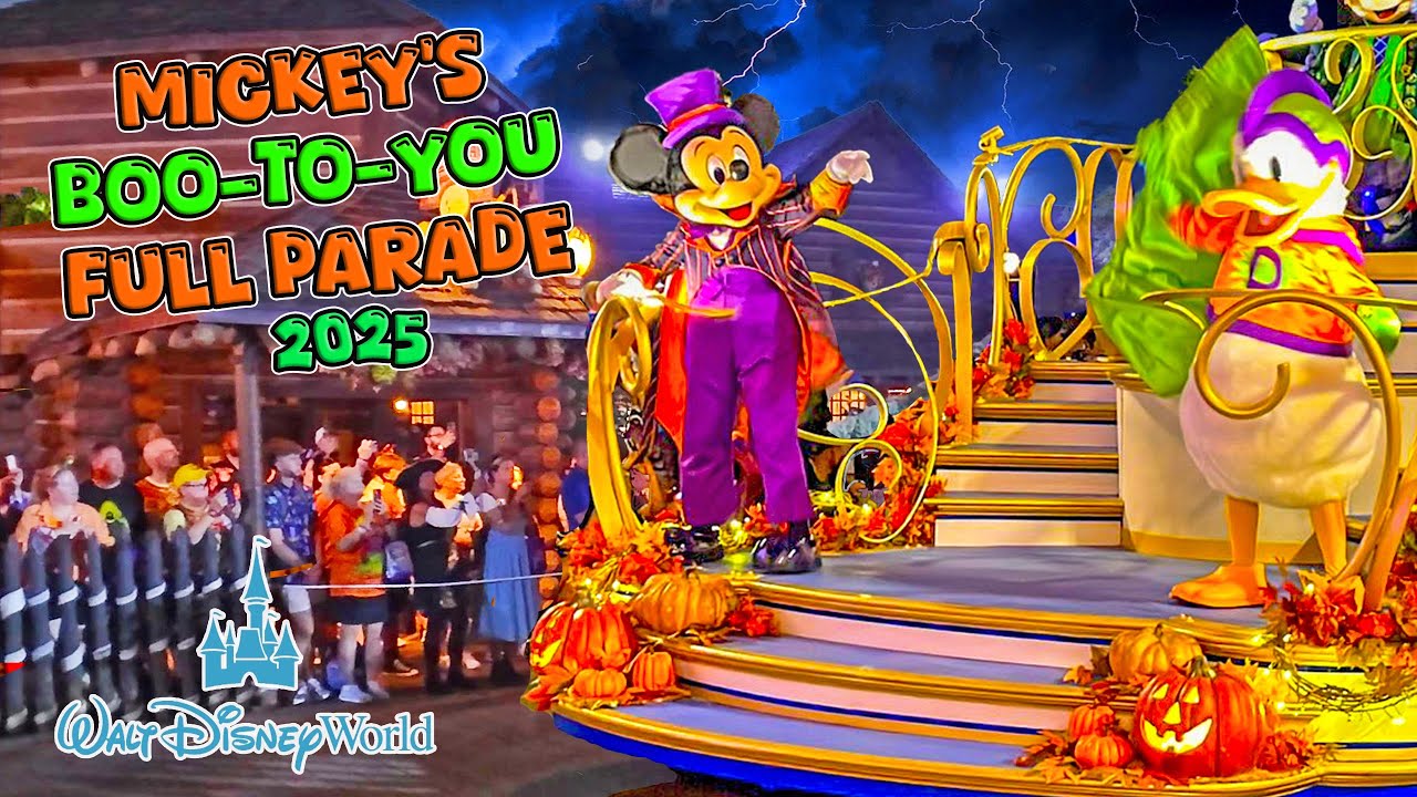 Boo-to-You Full Parade at Mickey’s Not-So-Scary Halloween Party Walt Disney World (Aug 2025) [4K]