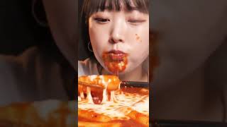 Insane Cheese Pull! Eating Korea's Fire Rice Cake 🔥