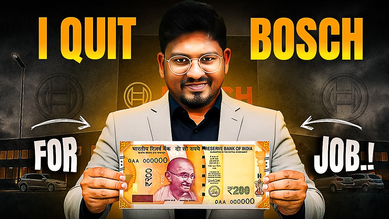 Left BOSCH Job for ₹200! The SHOCKING Truth Behind My Decision | Journey of SUCCESS #successmindset
