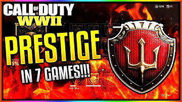 PRESTIGE IN 7 GAMES! - 200,000 XP PER GAME! WW2 RANK UP FAST (WW2 RANK UP FAST!)